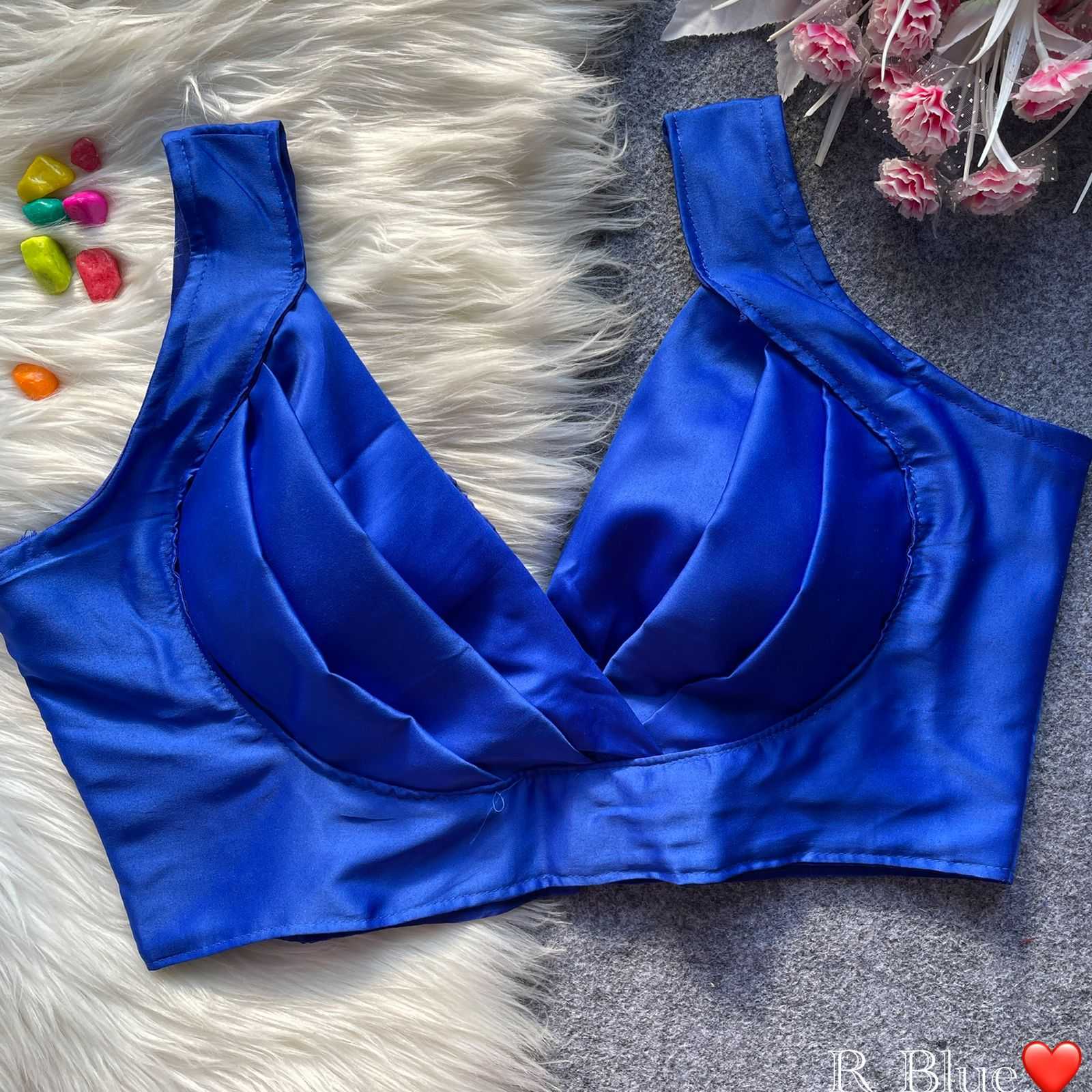 Ynf Malay Satin Silk KESH411 amina Readymade Blouses Wholesale Blouse Cotton Blouse Party Wear Blouse Manufacturer- Kapda Export