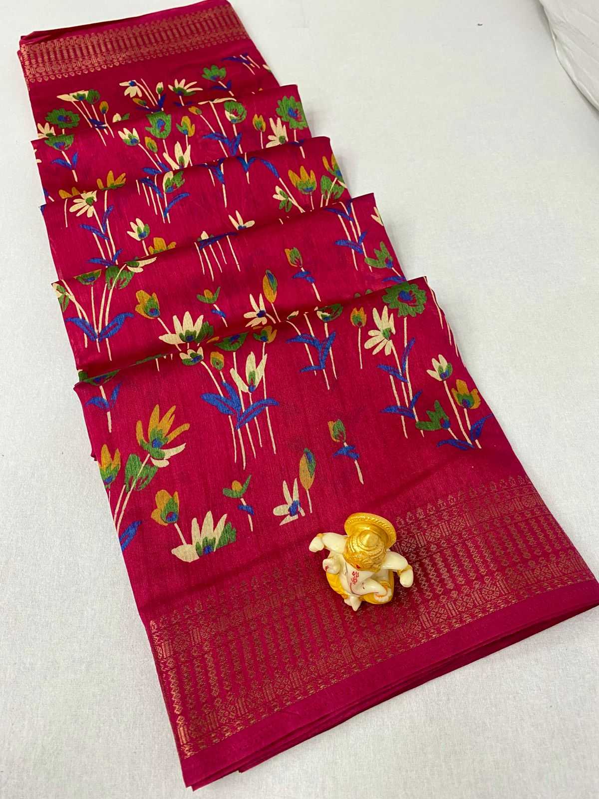 Ynf Muslin Cotton KESH718 SYMPHONY Sarees Wholesale Batik Sarees Embroidered Sarees Bandhani Bandhej Sarees Manufacturer- Kapda Export