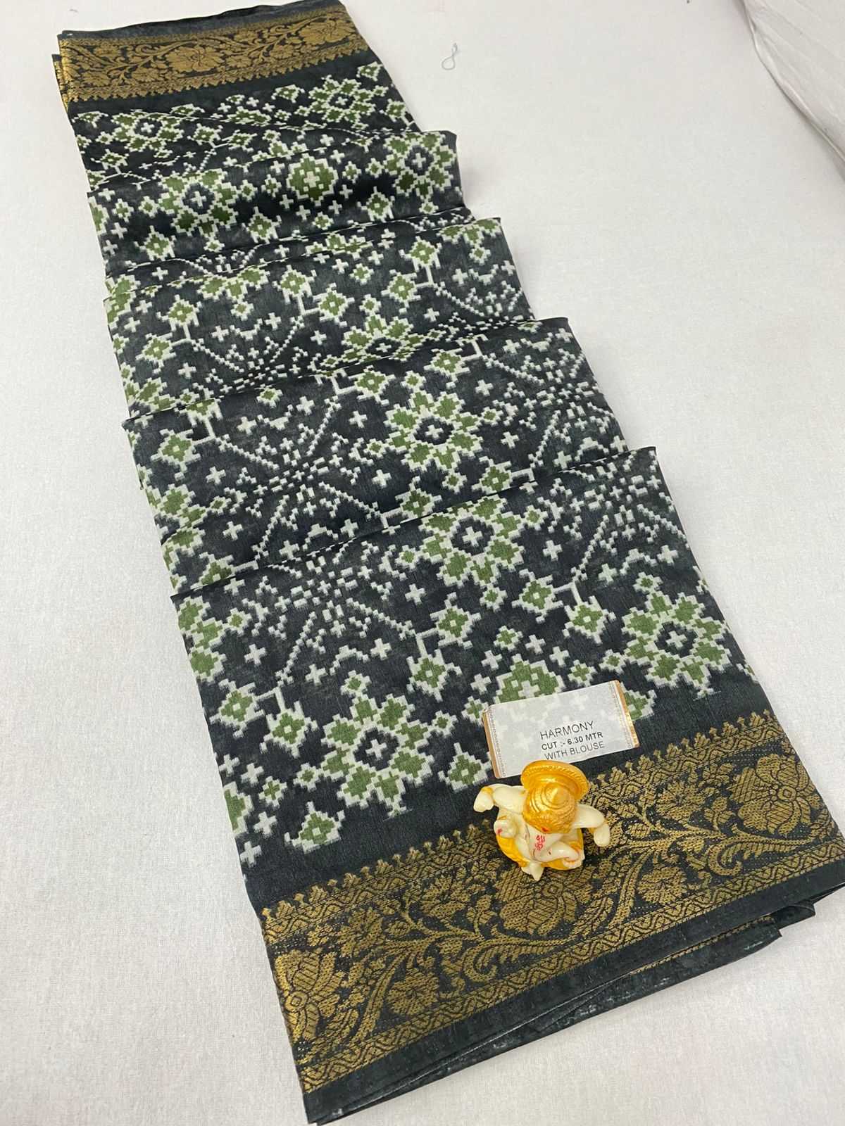 Ynf Muslin Cotton KESH718 SYMPHONY Sarees Wholesale Batik Sarees Embroidered Sarees Bandhani Bandhej Sarees Manufacturer- Kapda Export