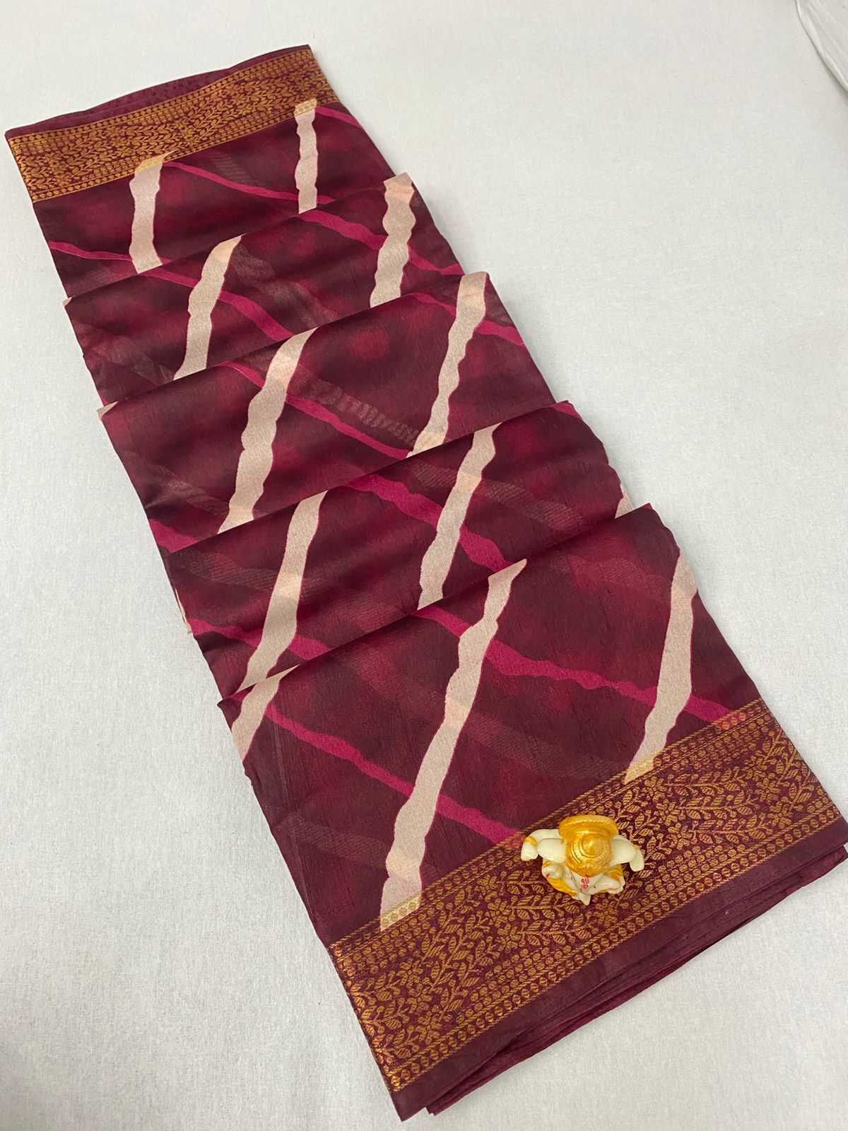 Ynf Muslin Cotton KESH718 SYMPHONY Sarees Wholesale Batik Sarees Embroidered Sarees Bandhani Bandhej Sarees Manufacturer- Kapda Export