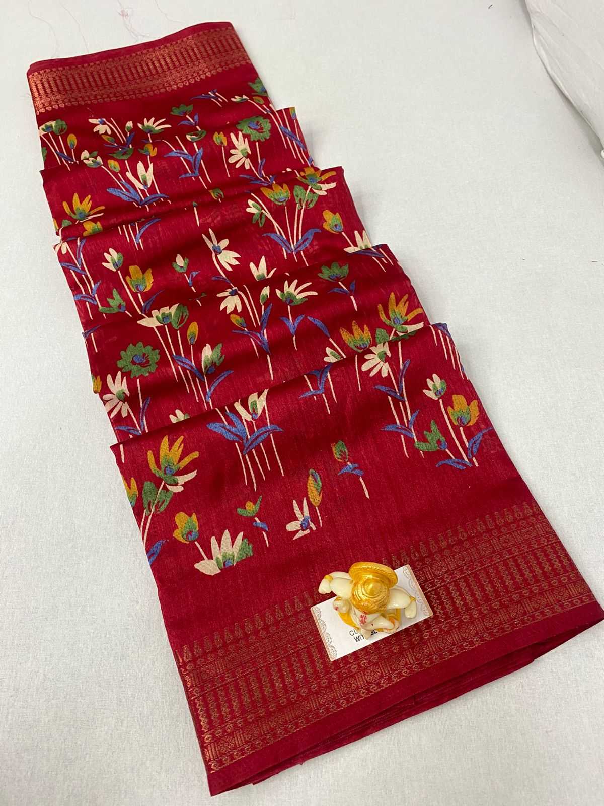 Ynf Muslin Cotton KESH718 SYMPHONY Sarees Wholesale Batik Sarees Embroidered Sarees Bandhani Bandhej Sarees Manufacturer- Kapda Export