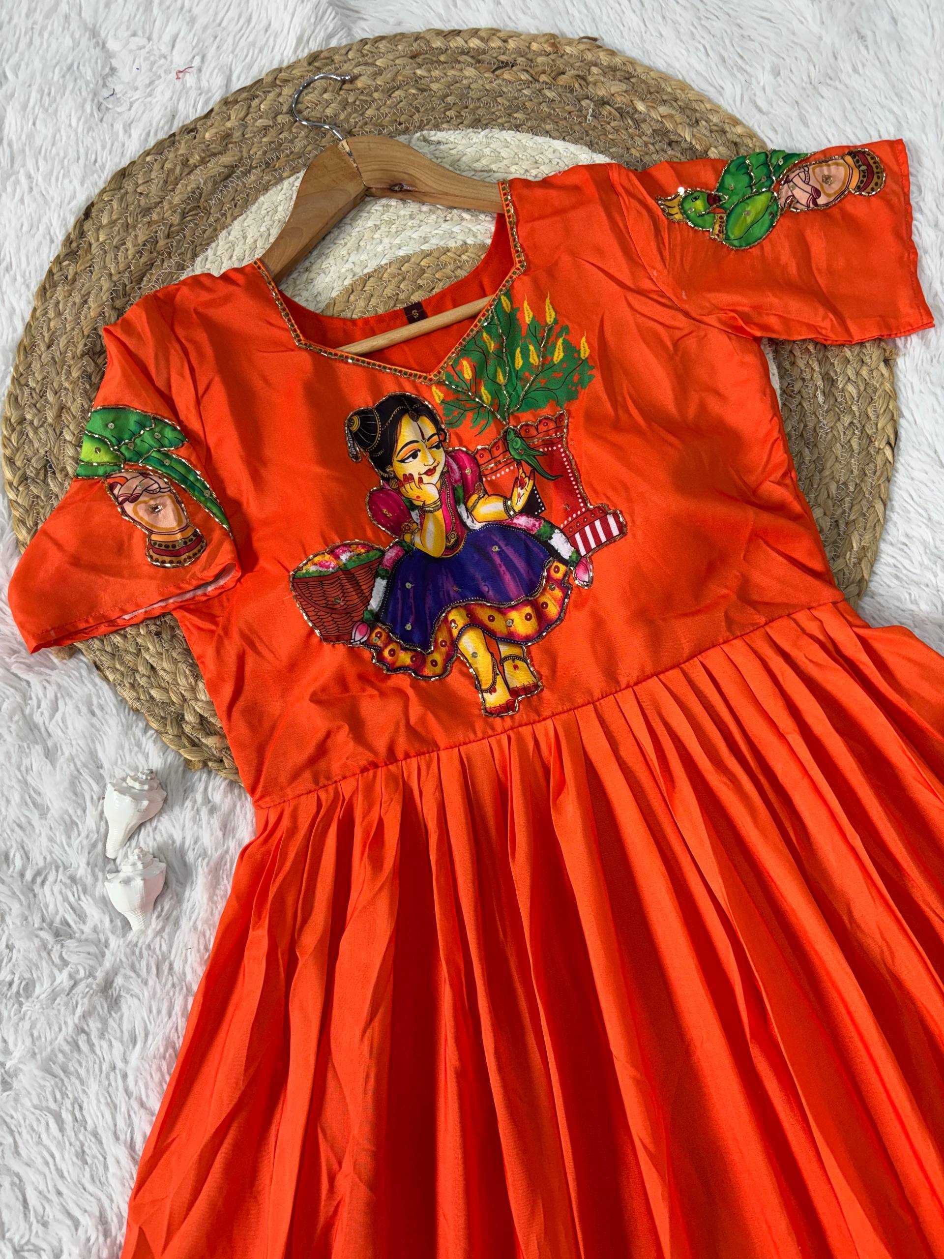 Ynf Muslin KESH485 116 Gowns Wholesale Printed Gowns Party Wear Gowns Designer Gowns Manufacturer- Kapda Export