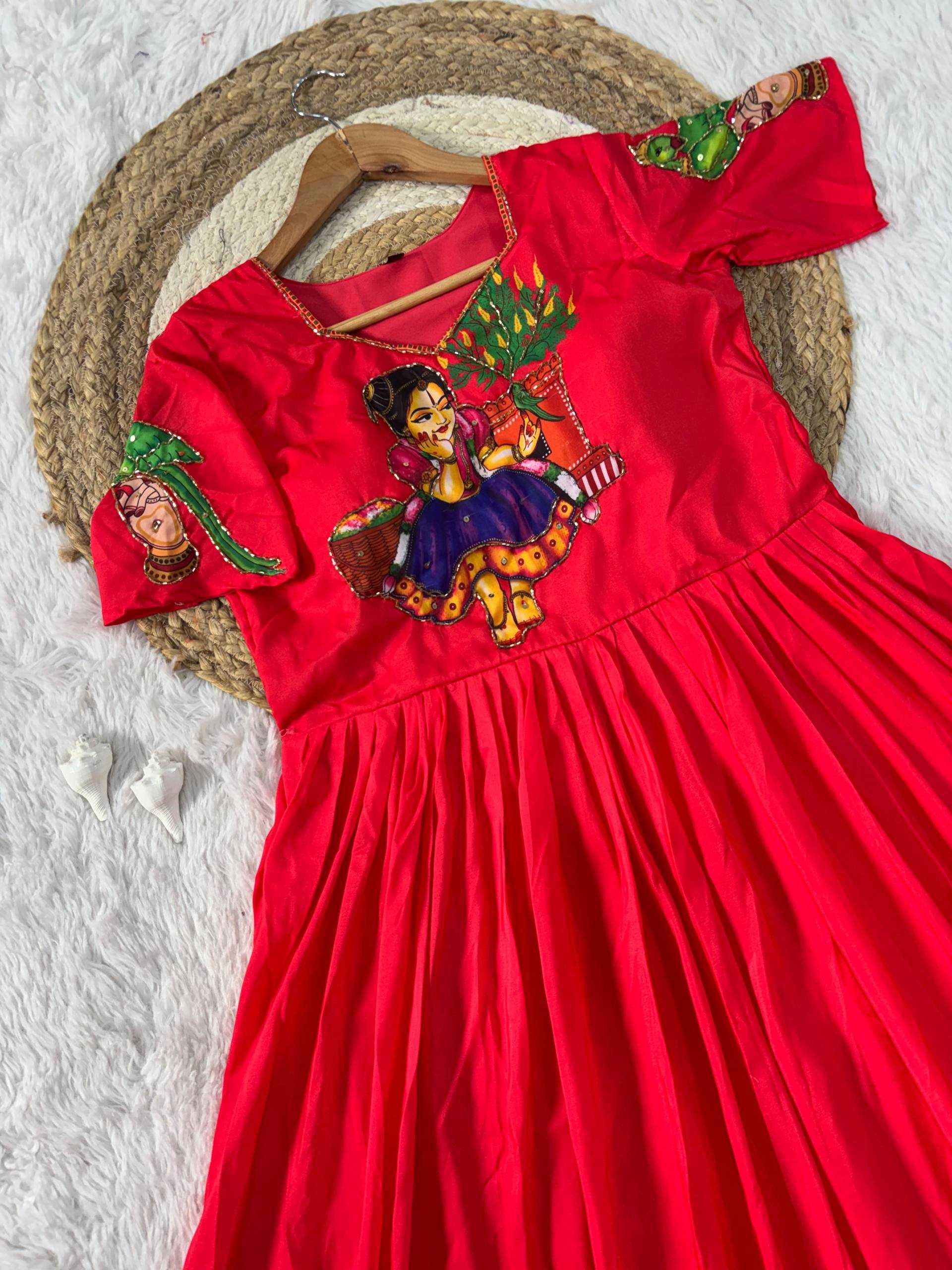 Ynf Muslin KESH485 116 Gowns Wholesale Printed Gowns Party Wear Gowns Designer Gowns Manufacturer- Kapda Export