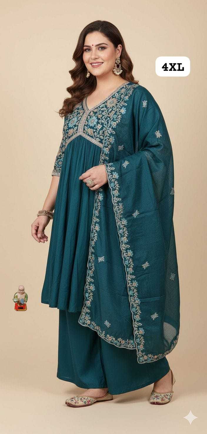 Ynf Muslin KESH594 RAVISHA Suits & Dresses Wedding Collections Plus Size Collections Wholesale Alia Cut Suits Palazzo Suit Gown Dresses Manufacturer- Kapda Export