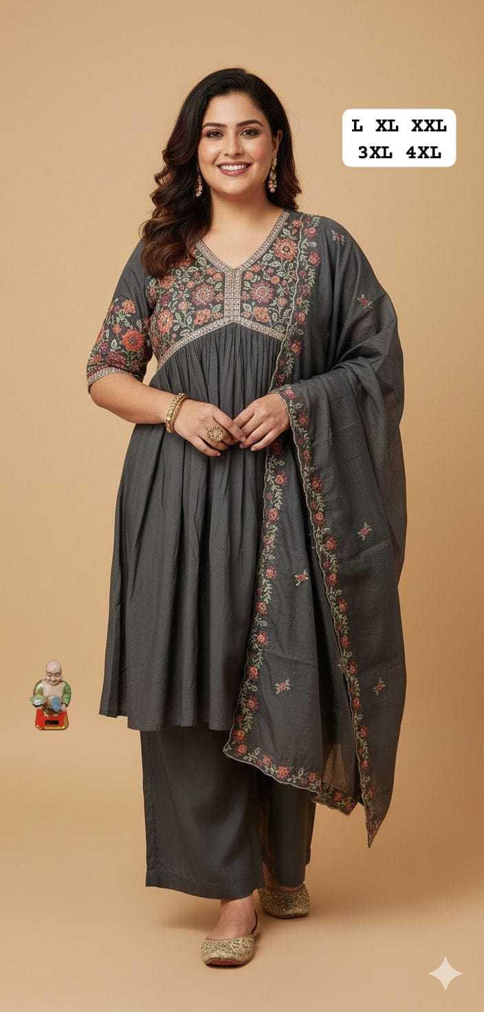 Ynf Muslin KESH594 RAVISHA Suits & Dresses Wedding Collections Plus Size Collections Wholesale Alia Cut Suits Palazzo Suit Gown Dresses Manufacturer- Kapda Export