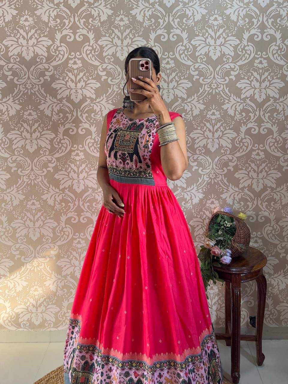 Ynf Muslin Silk KESH655 105 Gowns Festive Collections Wholesale Anarkali Gown Silk Gowns Navratri Dresses Manufacturer- Kapda Export