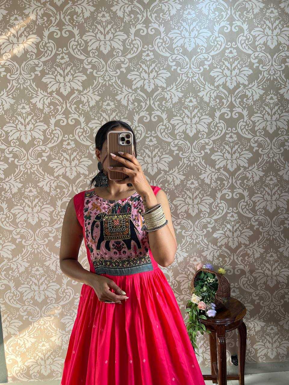 Ynf Muslin Silk KESH655 105 Gowns Festive Collections Wholesale Anarkali Gown Silk Gowns Navratri Dresses Manufacturer- Kapda Export