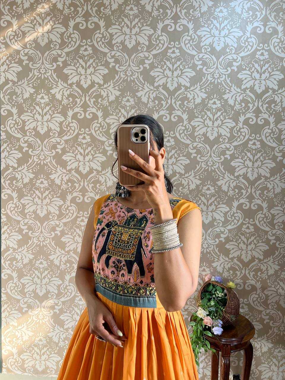 Ynf Muslin Silk KESH655 105 Gowns Festive Collections Wholesale Anarkali Gown Silk Gowns Navratri Dresses Manufacturer- Kapda Export