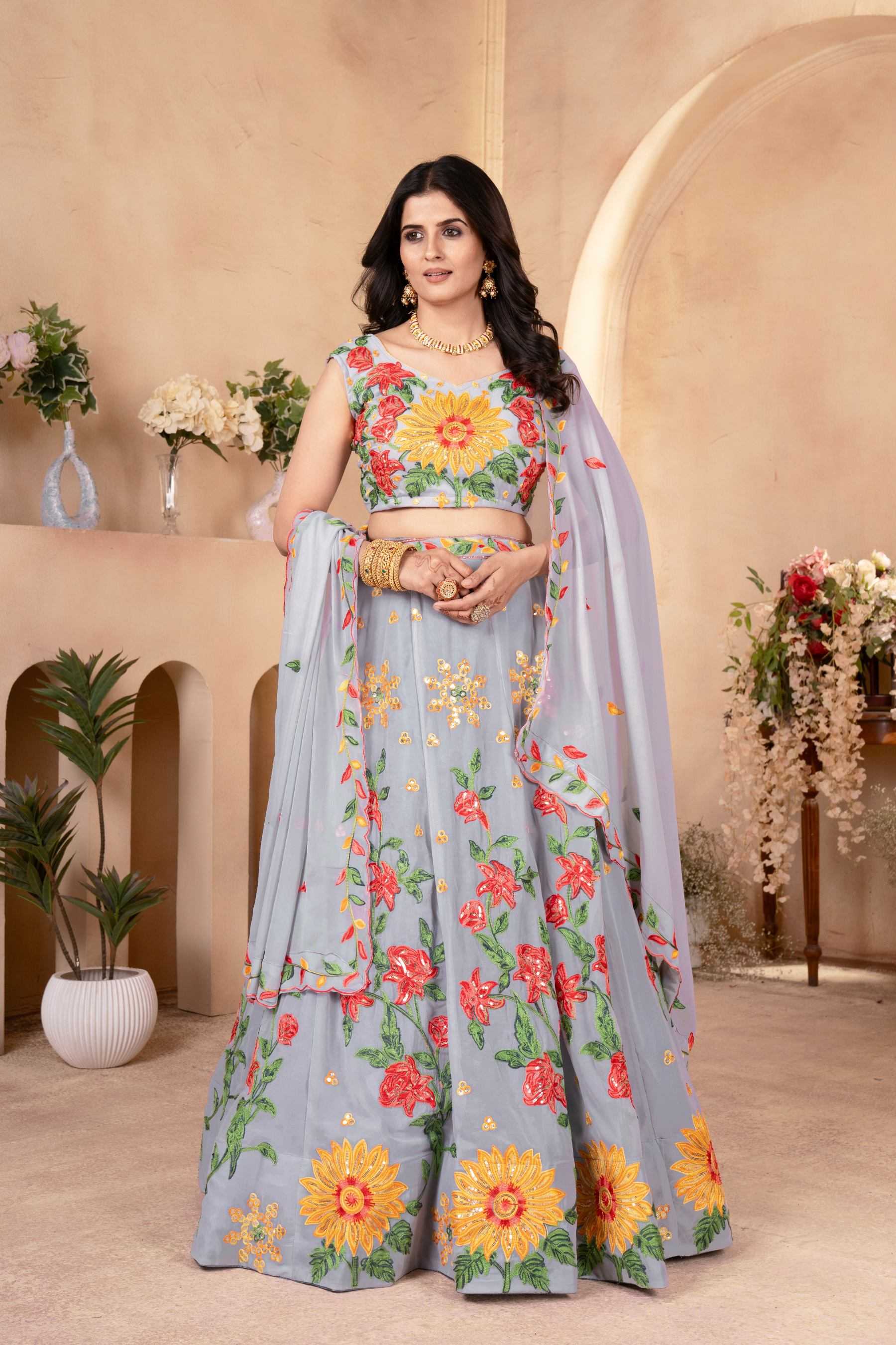 Ynf Net KESH648 1058 Lehengas Wedding Collections Wholesale Embroidered Lehenga Net Lehenga Choli Lehenga With Dupatta Manufacturer- Kapda Export