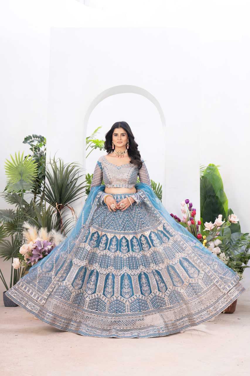 Ynf Net KESH648 1058 Lehengas Wedding Collections Wholesale Embroidered Lehenga Net Lehenga Choli Lehenga With Dupatta Manufacturer- Kapda Export