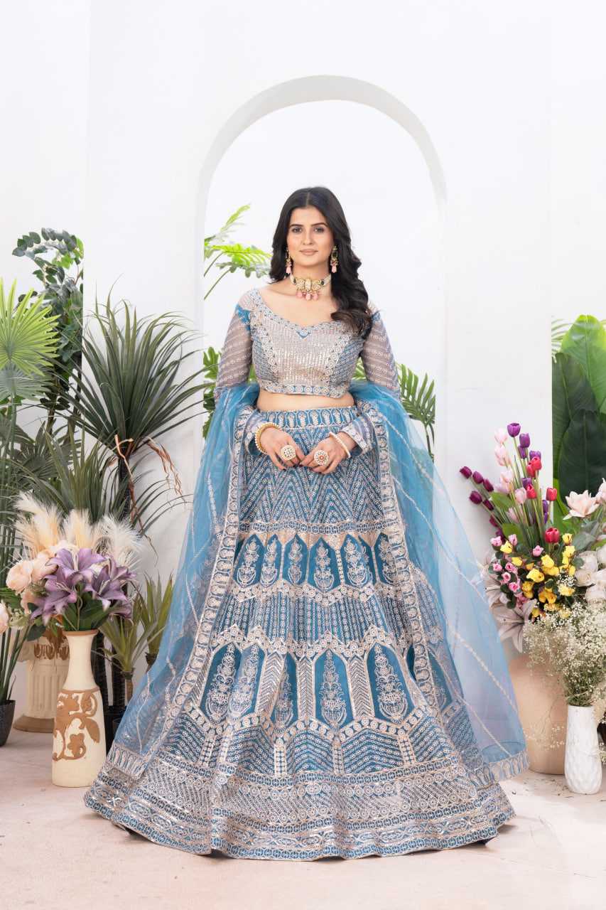 Ynf Net KESH648 1058 Lehengas Wedding Collections Wholesale Embroidered Lehenga Net Lehenga Choli Lehenga With Dupatta Manufacturer- Kapda Export