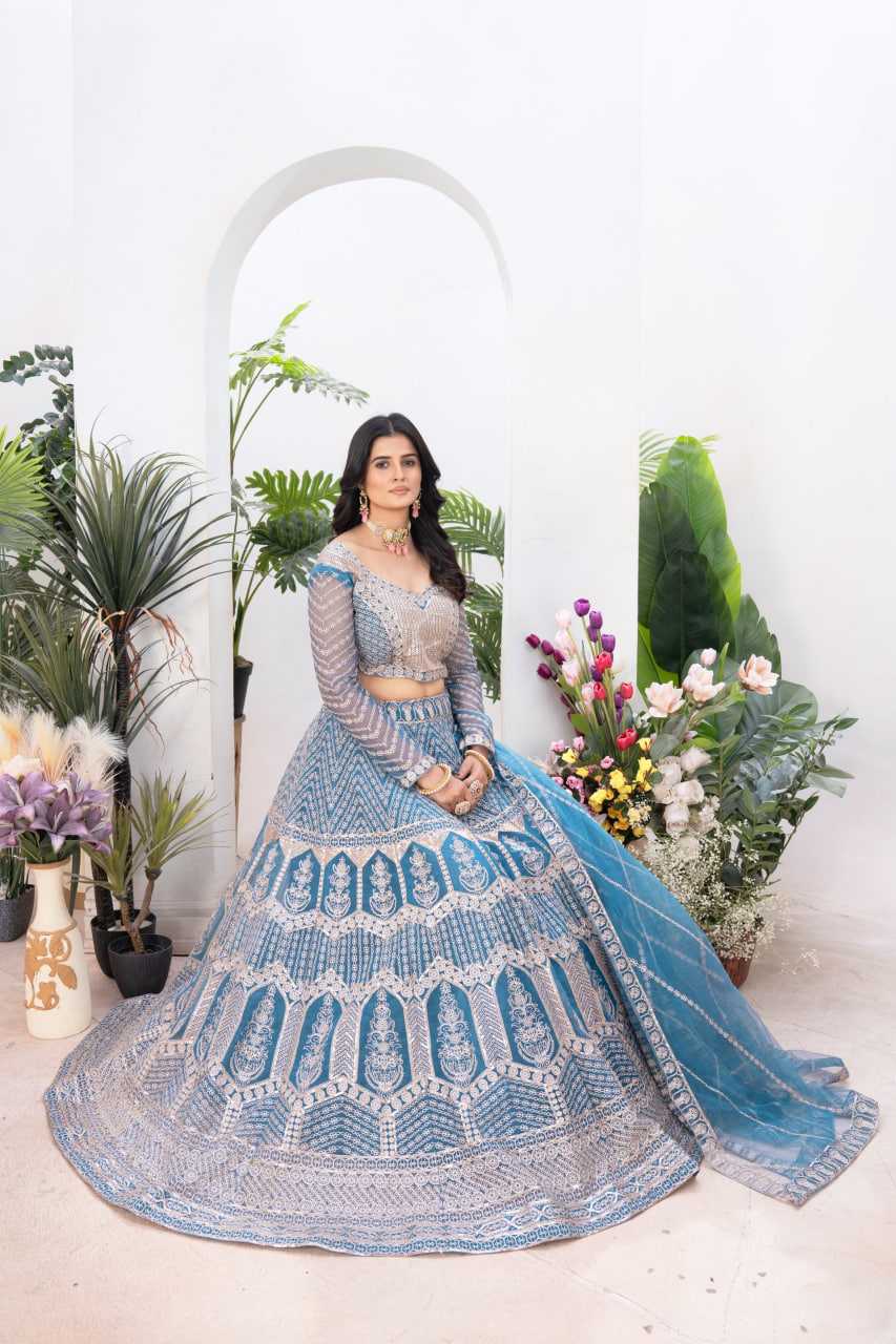 Ynf Net KESH648 1058 Lehengas Wedding Collections Wholesale Embroidered Lehenga Net Lehenga Choli Lehenga With Dupatta Manufacturer- Kapda Export