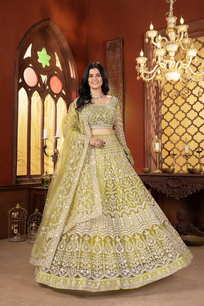 Ynf Net KESH648 1058 Lehengas Wedding Collections Wholesale Embroidered Lehenga Net Lehenga Choli Lehenga With Dupatta Manufacturer- Kapda Export