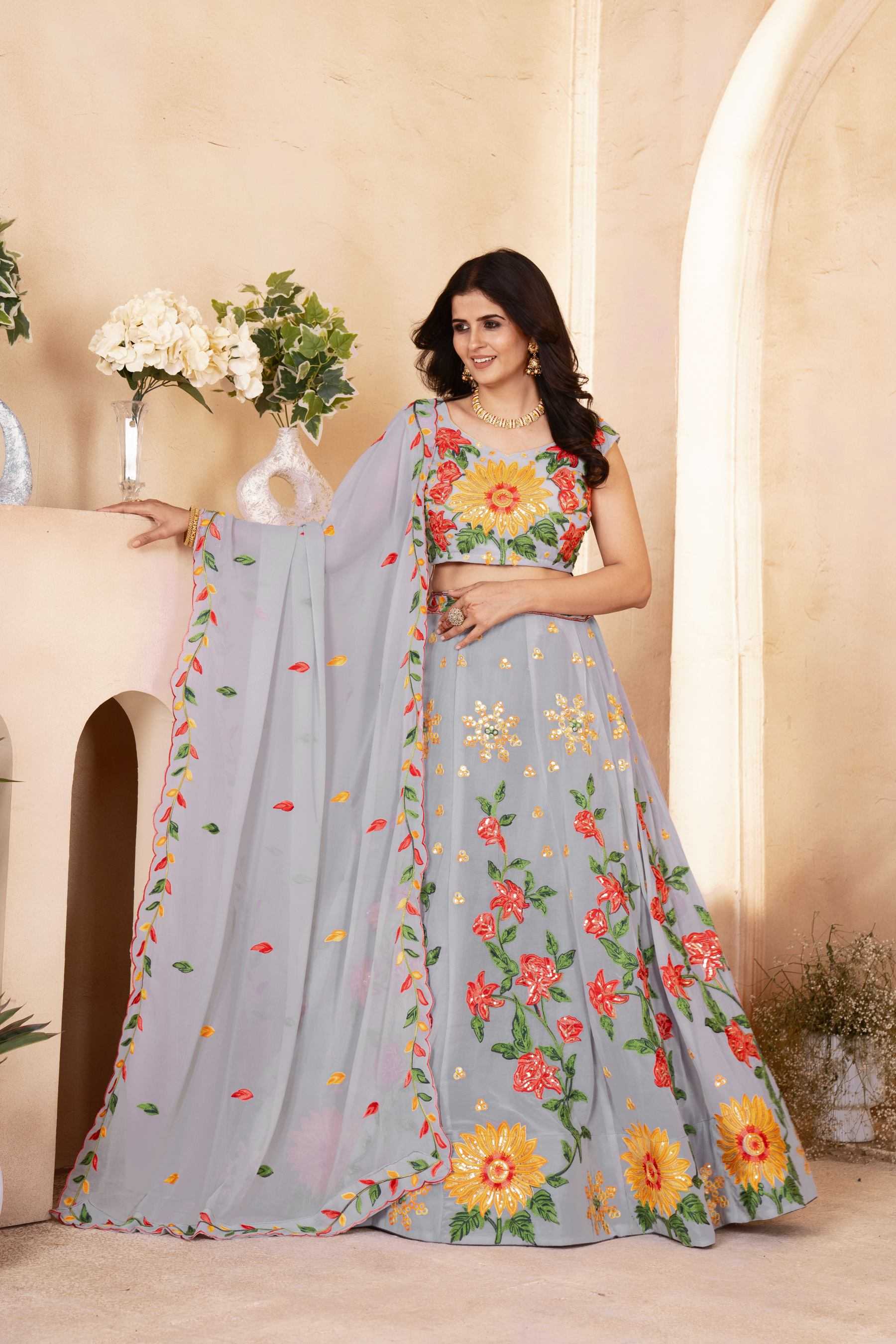 Ynf Net KESH648 1058 Lehengas Wedding Collections Wholesale Embroidered Lehenga Net Lehenga Choli Lehenga With Dupatta Manufacturer- Kapda Export