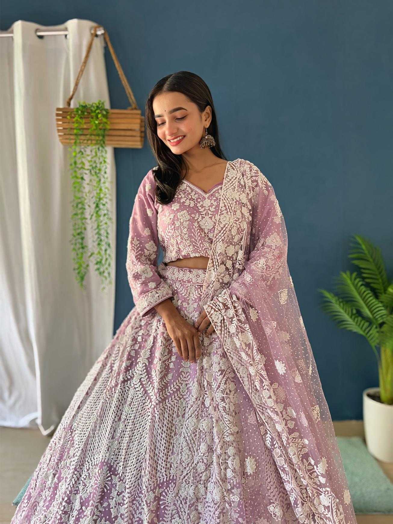 Ynf Net KESH648 1060 Lehengas Wedding Collections Wholesale Embroidered Lehenga Net Lehenga Choli Designer Lehenga Choli Manufacturer- Kapda Export