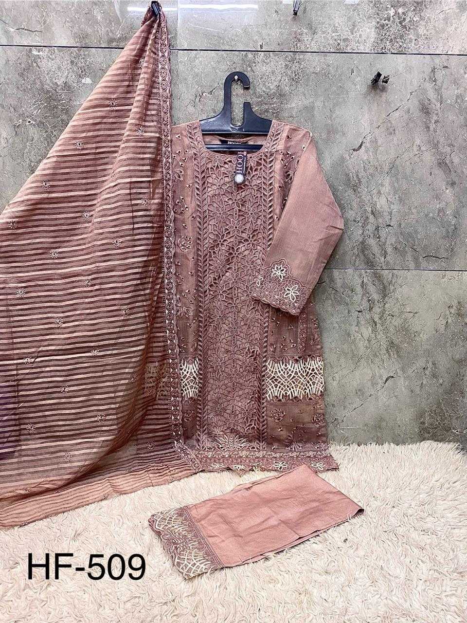Ynf Organza KESH450 HF-509 Suits & Dresses Islamic Clothing Festive Collections Wholesale Pakistani Suits Afghani Suits Kashmiri Suits Manufacturer- Kapda Export