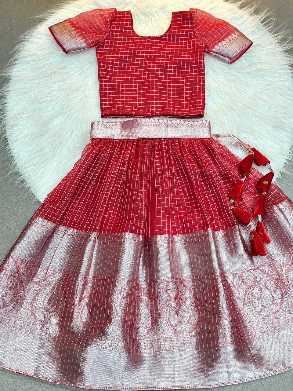 Ynf Organza KESH709 01 Kids Wear Wholesale Kids Ethnic Wear Indian Wear For Kids Kids Lehenga Choli Manufacturer- Kapda Export
