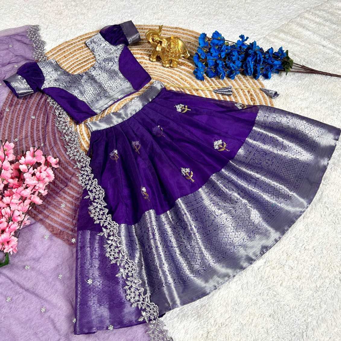 Ynf Organza RIN134 BHASKAR Kids Wear Wholesale Kids Lehenga Kids Traditional Outfits Ethnic Dresses For Kids Manufacturer- Kapda Export