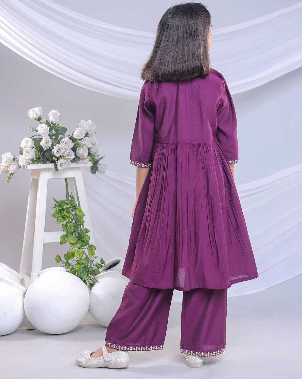 Ynf Organza Silk KESH461 206 Kids Wear Wholesale Embroidered Frock Indian Wear For Kids Kids Festive Wear Manufacturer- Kapda Export