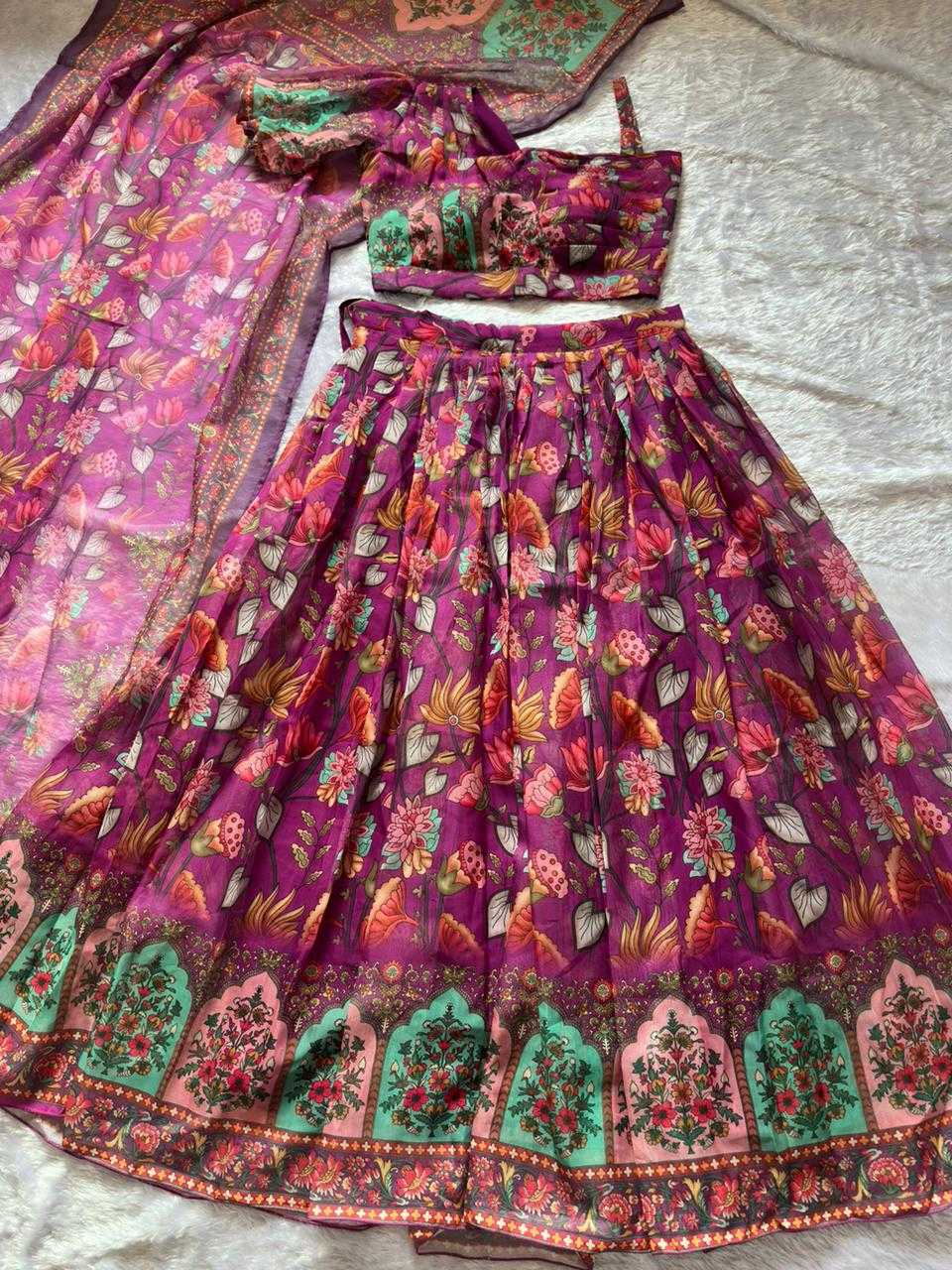 Ynf Organza Silk KESH522 120 Lehengas Wholesale Fancy Lehenga Wedding Lehenga Lehenga With Dupatta Manufacturer- Kapda Export