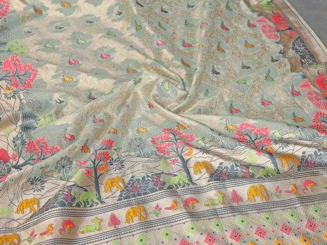 Ynf Pashmina Silk KESH659 Saptapadi3 Sarees Silk Sarees Wholesale Silk Sarees For Weddings Rajputi Sarees Pashmina Silk Sarees Manufacturer- Kapda Export