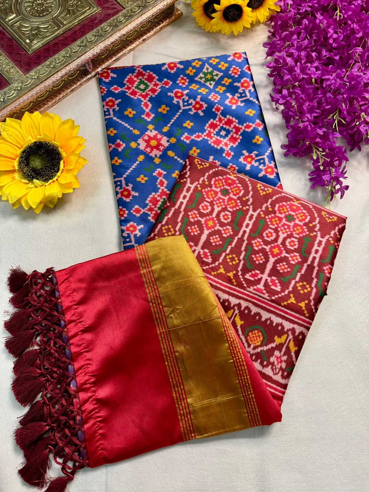 Ynf Patola Silk KESH576 207 Sarees Festive Collections Wholesale Hand Printed Saree Festive Sarees Sarees With Blouse Manufacturer- Kapda Export