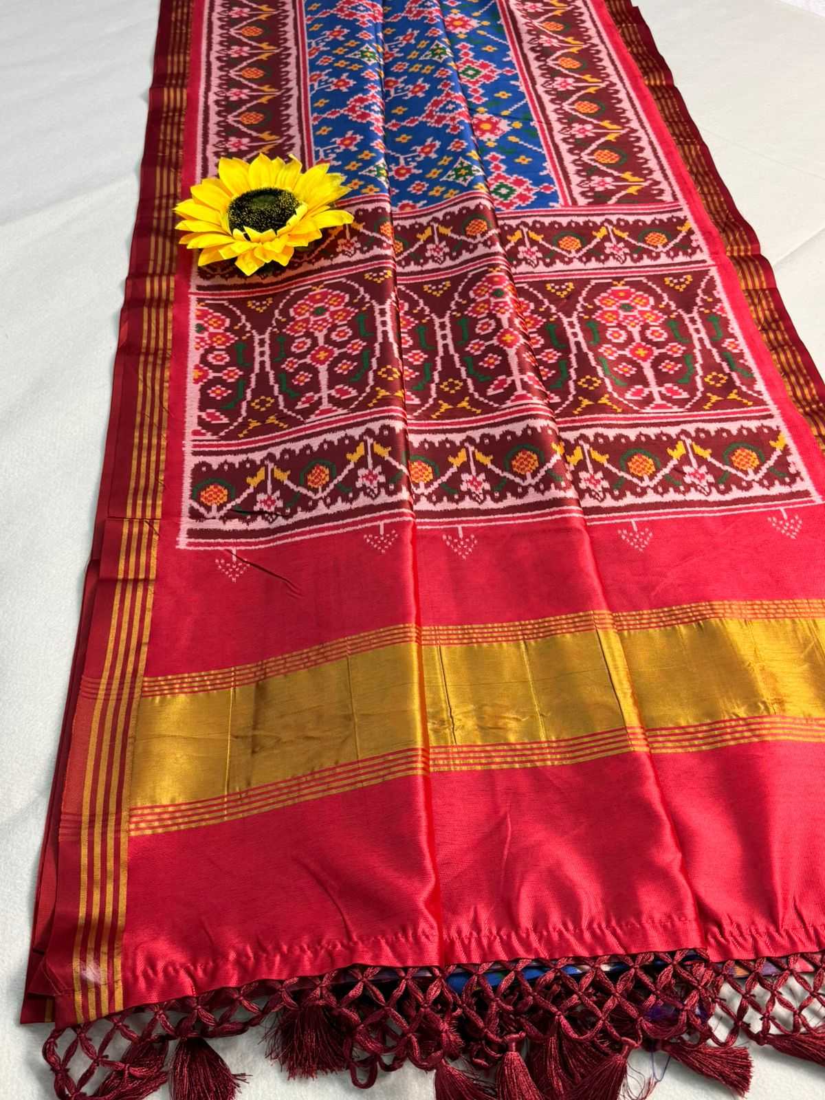 Ynf Patola Silk KESH576 207 Sarees Festive Collections Wholesale Hand Printed Saree Festive Sarees Sarees With Blouse Manufacturer- Kapda Export