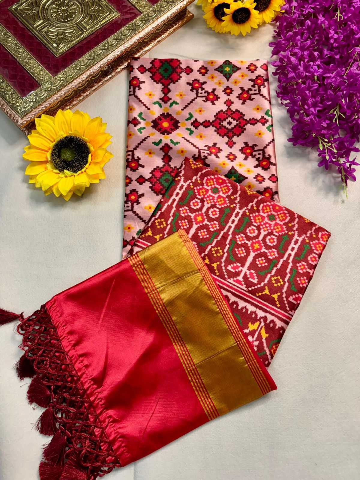 Ynf Patola Silk KESH576 207 Sarees Festive Collections Wholesale Hand Printed Saree Festive Sarees Sarees With Blouse Manufacturer- Kapda Export