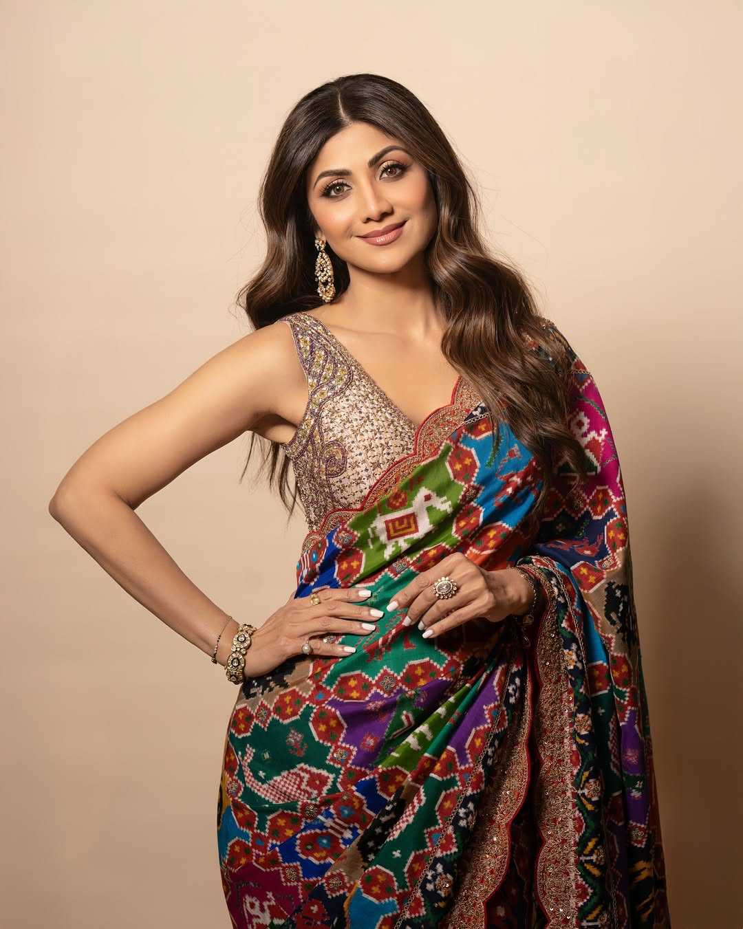Ynf Patola Silk KESH576 246 Sarees Bollywood Collections Festive Collections Wholesale Shilpa Shetty Collections Festive Sarees Bandhani Sarees Manufacturer- Kapda Export