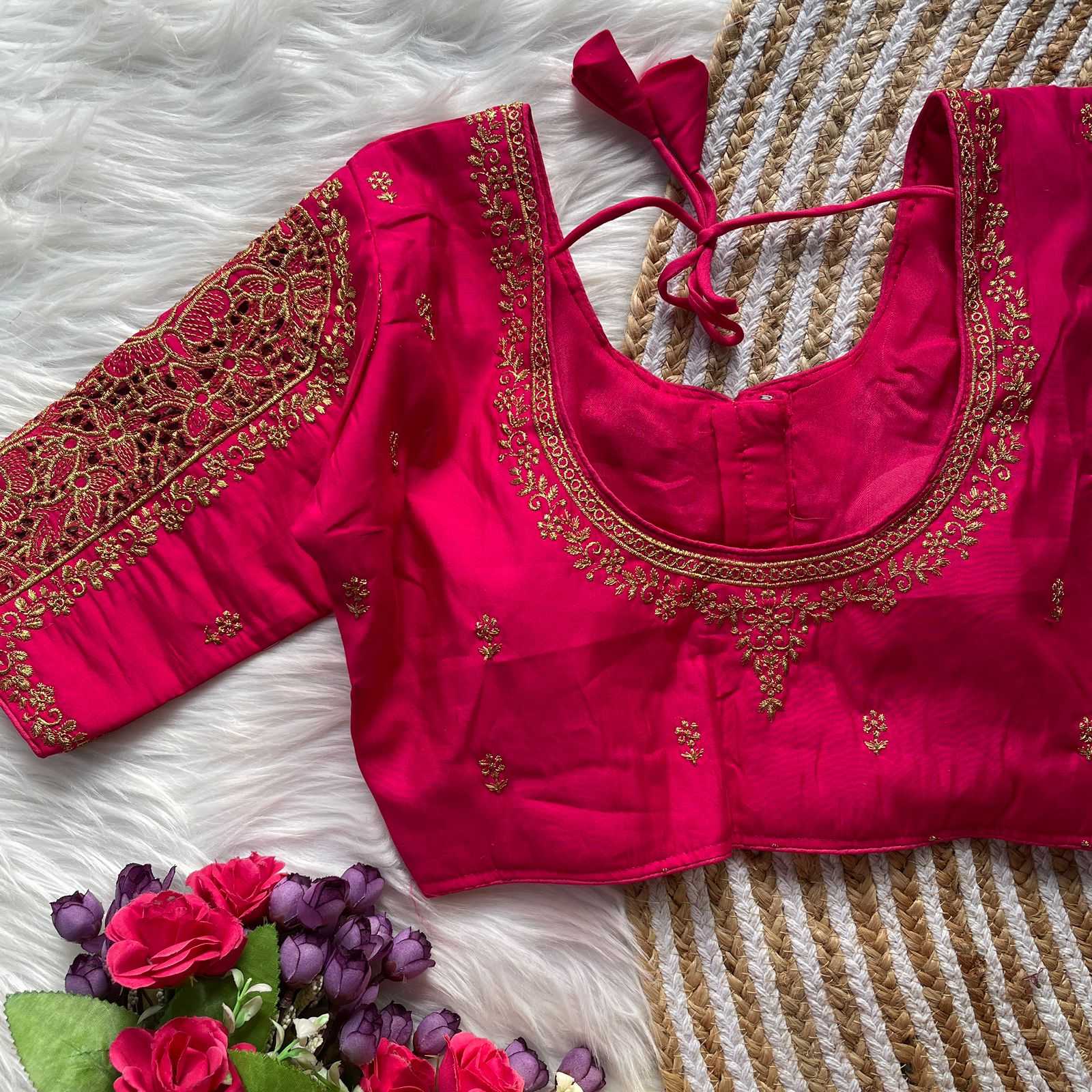 Ynf Phantom Silk KESH426 GULAB0 Readymade Blouses Festive Collections Wholesale Designer Blouse Party Wear Blouse Silk Blouse Manufacturer- Kapda Export