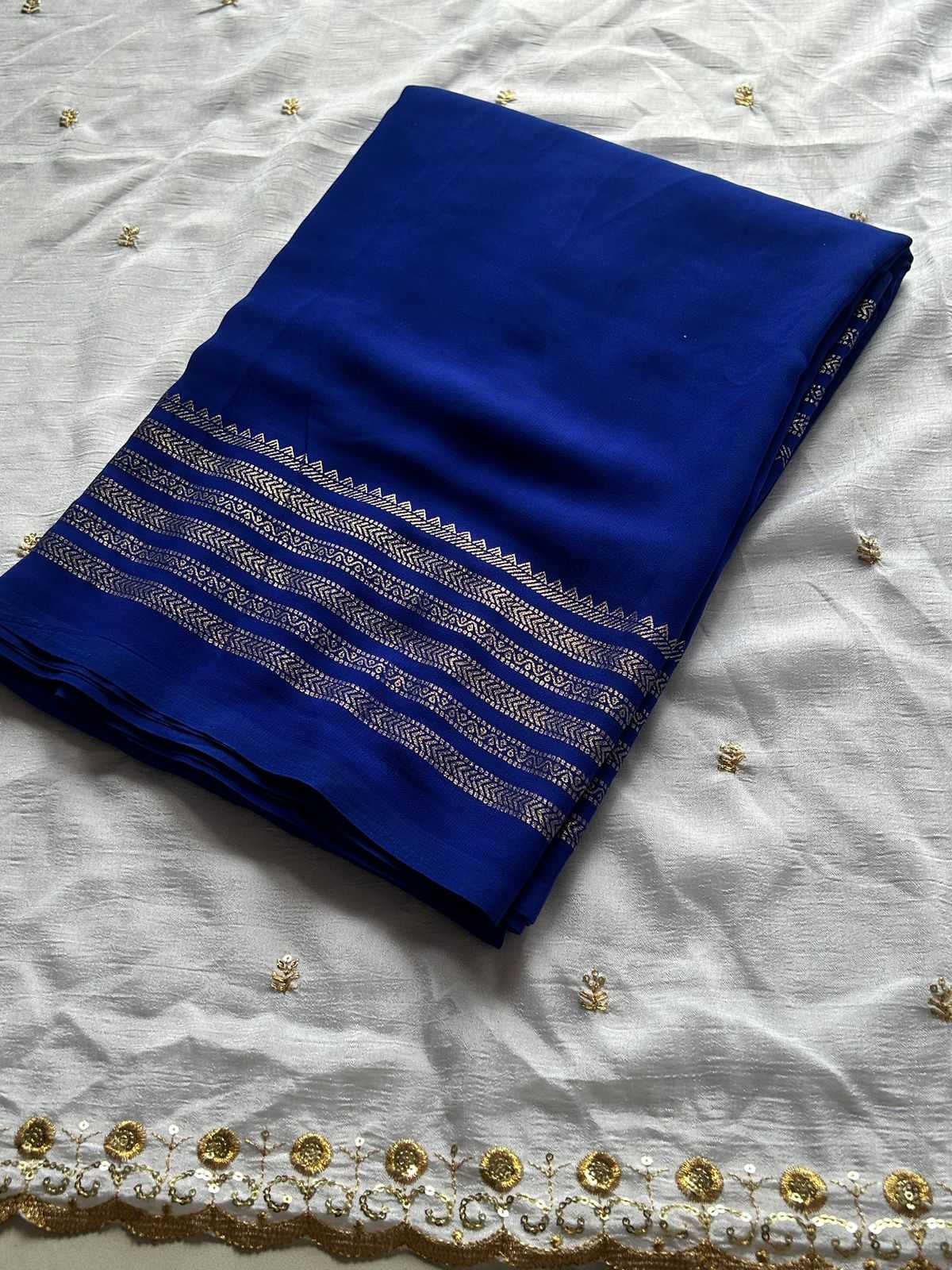 Ynf Premium Georgette KESH622 155 Sarees Festive Collections Wholesale Georgette Sarees Plain Sarees Lightweight Sarees Manufacturer- Kapda Export