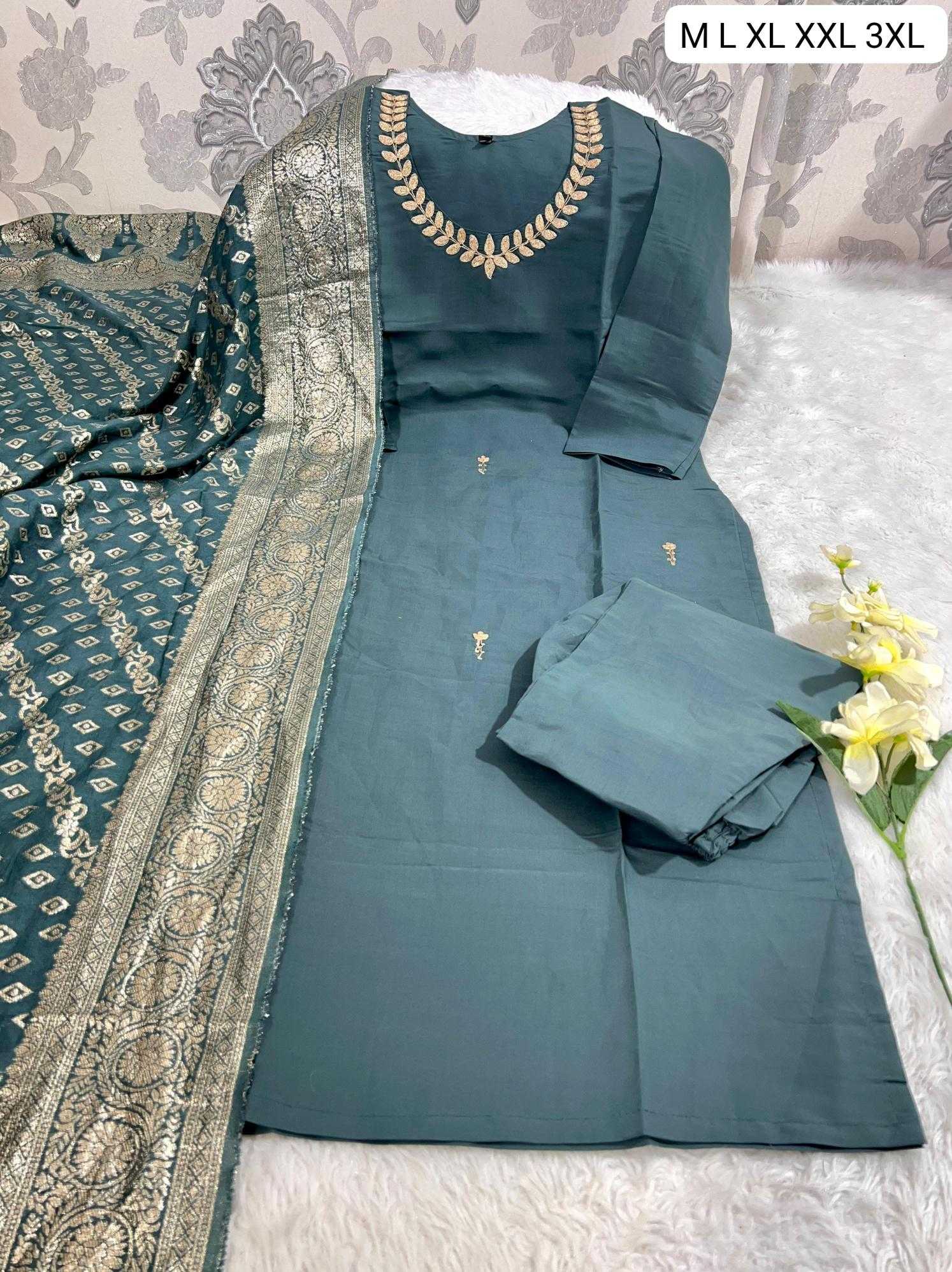 Ynf Premium Roman Silk KESH684 KARAN Kurti Wholesale Ethnic Kurtis Silk Kurtis Round Neck Kurtis Manufacturer- Kapda Export