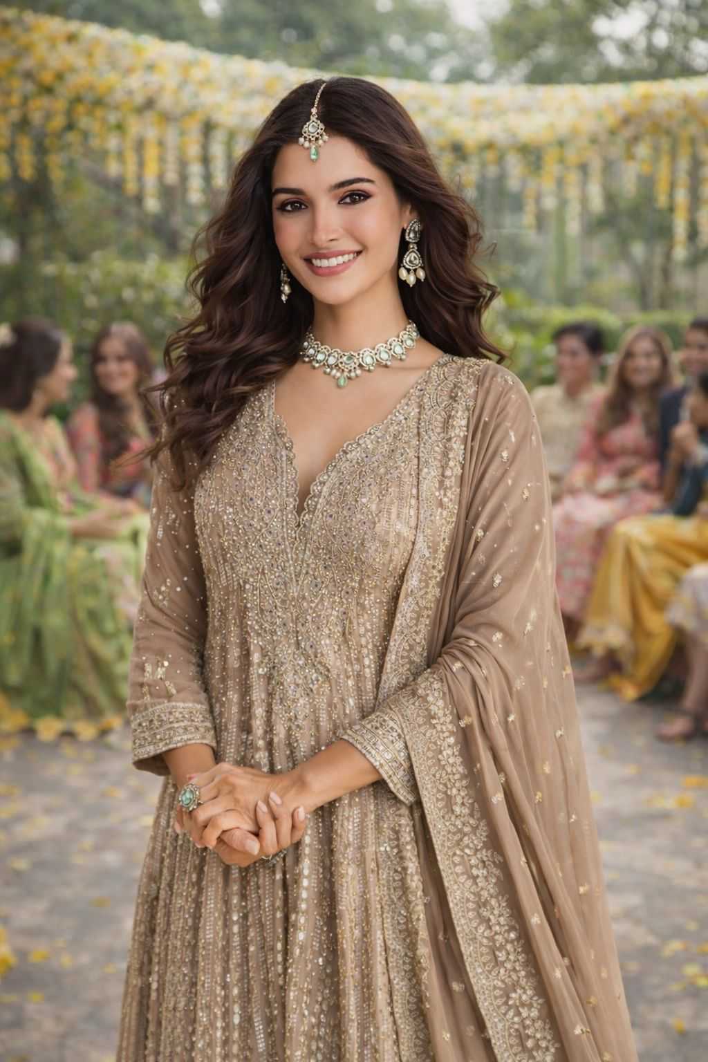 Ynf Premium Silk KESH481 MRUDANGI DEVKI 819 Gowns Wholesale Embroidery Gowns Long Gowns Wedding Gown Manufacturer- Kapda Export