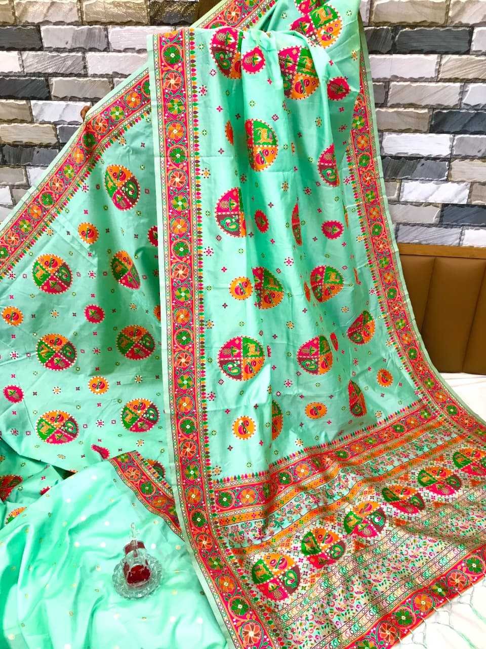 Ynf Premium Silk KESH548 ??????? Sarees Wholesale Party Wear Sarees Printed Sarees Kashmiri Sarees Manufacturer- Kapda Export