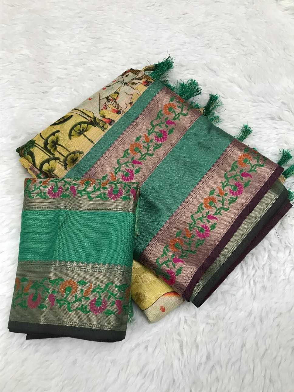 Ynf Premium Silk KESH592 Kota silk Silk Sarees Wholesale Paithani Sarees Kota Sarees Zari Border Silk Sarees Manufacturer- Kapda Export