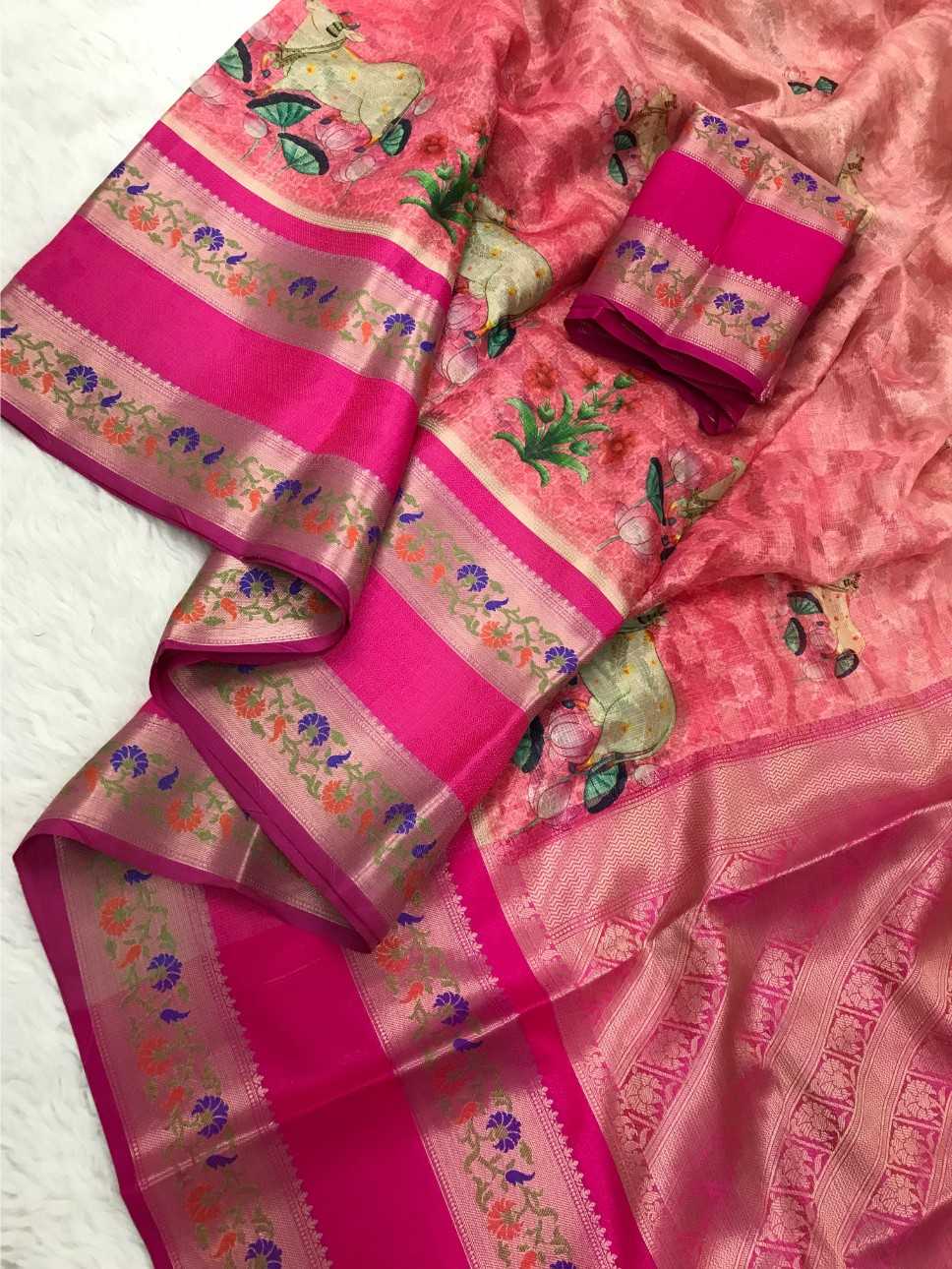 Ynf Premium Silk KESH592 Kota silk Silk Sarees Wholesale Paithani Sarees Kota Sarees Zari Border Silk Sarees Manufacturer- Kapda Export