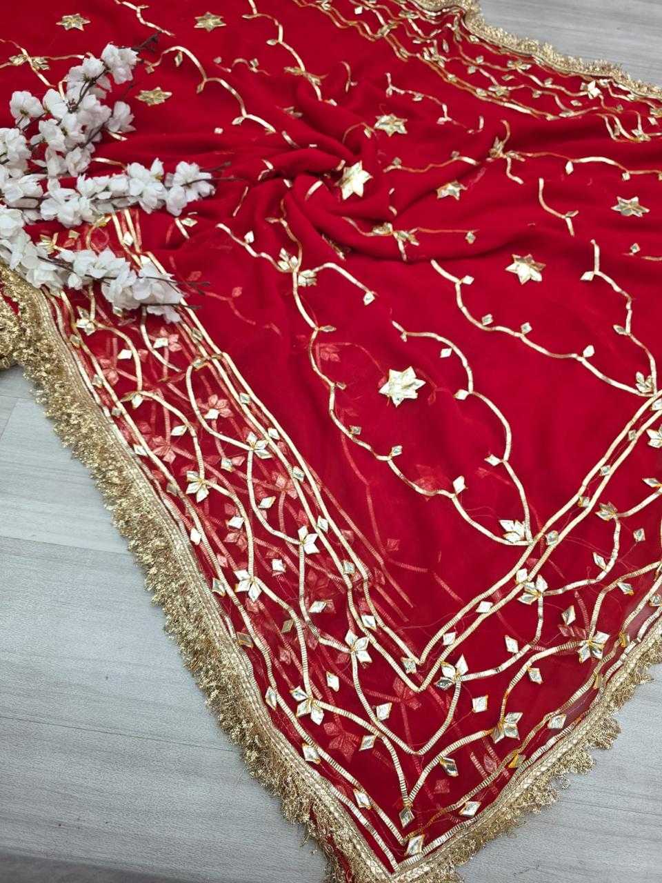 Ynf Pure Chiffon KESH576 Jaipur Sarees Wholesale Chiffon Sarees Gota Patti Sarees Work Sarees Manufacturer- Kapda Export