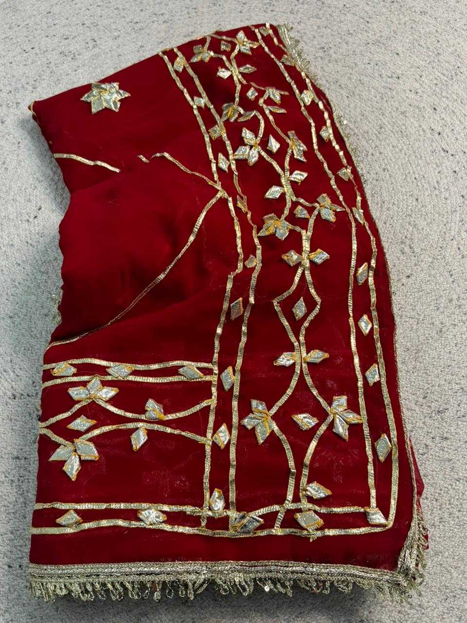 Ynf Pure Chiffon KESH576 Jaipur Sarees Wholesale Chiffon Sarees Gota Patti Sarees Work Sarees Manufacturer- Kapda Export