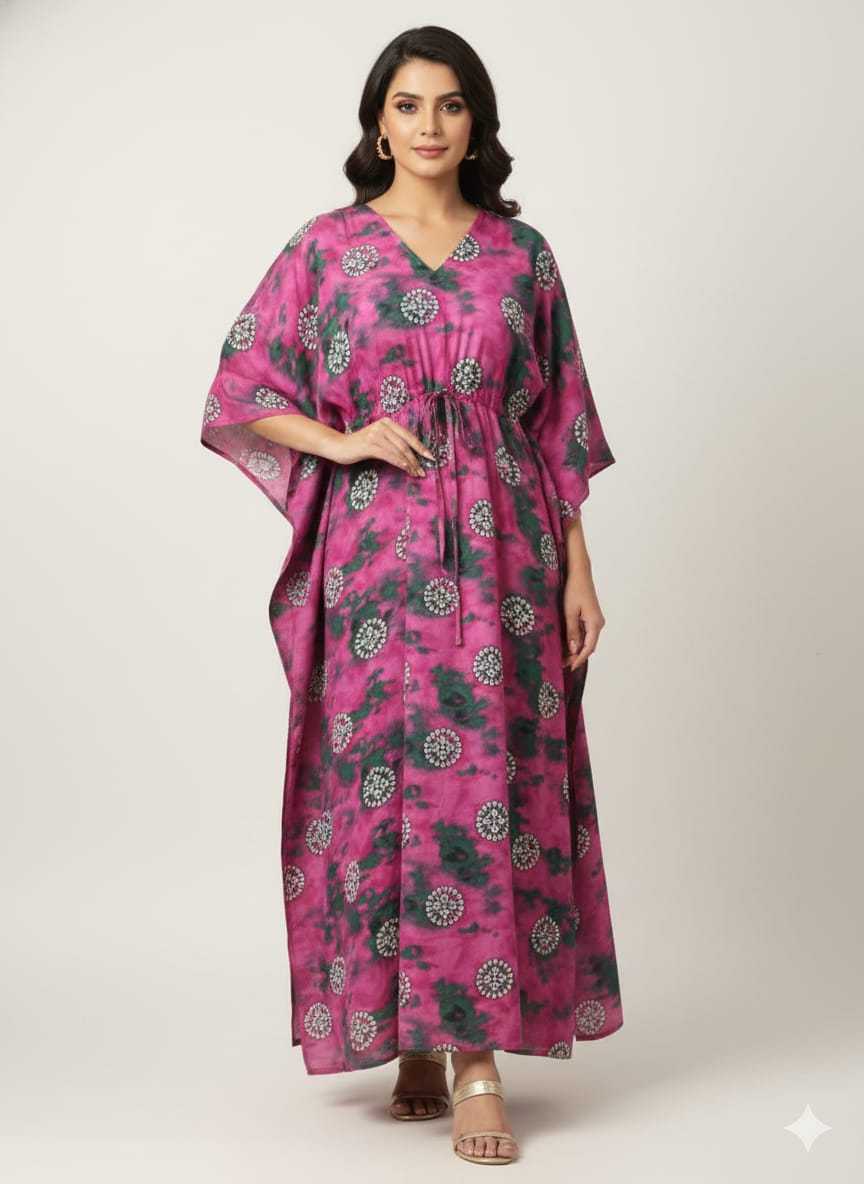 Ynf Pure Cotton KESH585 173 Suits & Dresses Western Wears Wholesale Casual Dresses Kaftan Dresses Night Wear Manufacturer- Kapda Export