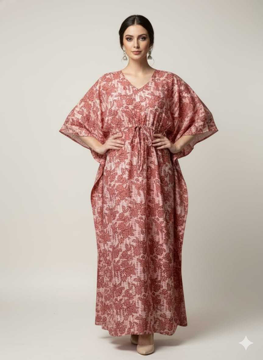 Ynf Pure Cotton KESH585 173 Suits & Dresses Western Wears Wholesale Casual Dresses Kaftan Dresses Night Wear Manufacturer- Kapda Export