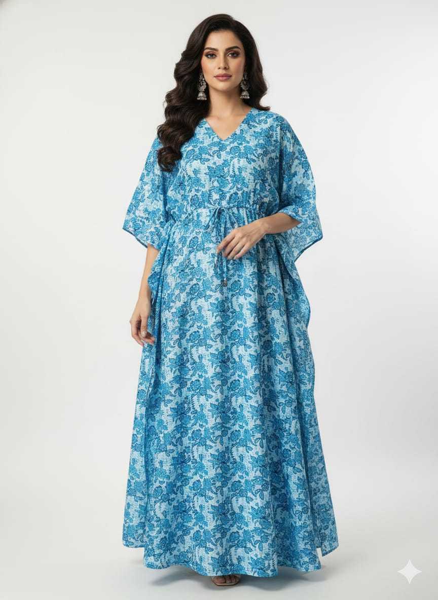 Ynf Pure Cotton KESH585 173 Suits & Dresses Western Wears Wholesale Casual Dresses Kaftan Dresses Night Wear Manufacturer- Kapda Export