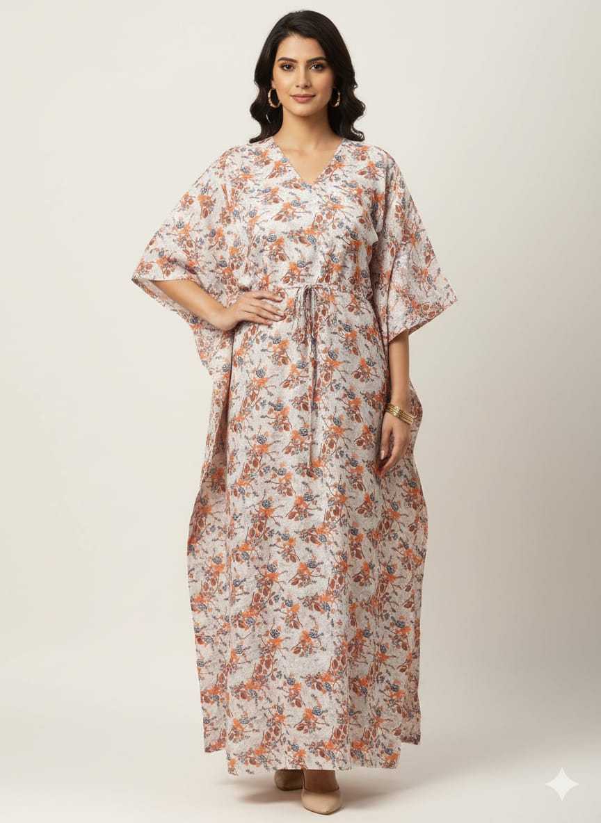 Ynf Pure Cotton KESH585 173 Suits & Dresses Western Wears Wholesale Casual Dresses Kaftan Dresses Night Wear Manufacturer- Kapda Export