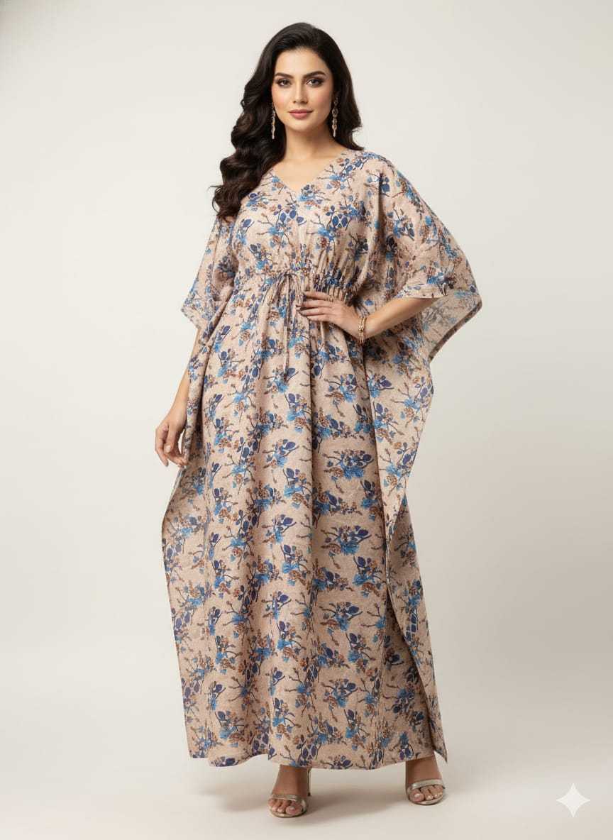 Ynf Pure Cotton KESH585 173 Suits & Dresses Western Wears Wholesale Casual Dresses Kaftan Dresses Night Wear Manufacturer- Kapda Export