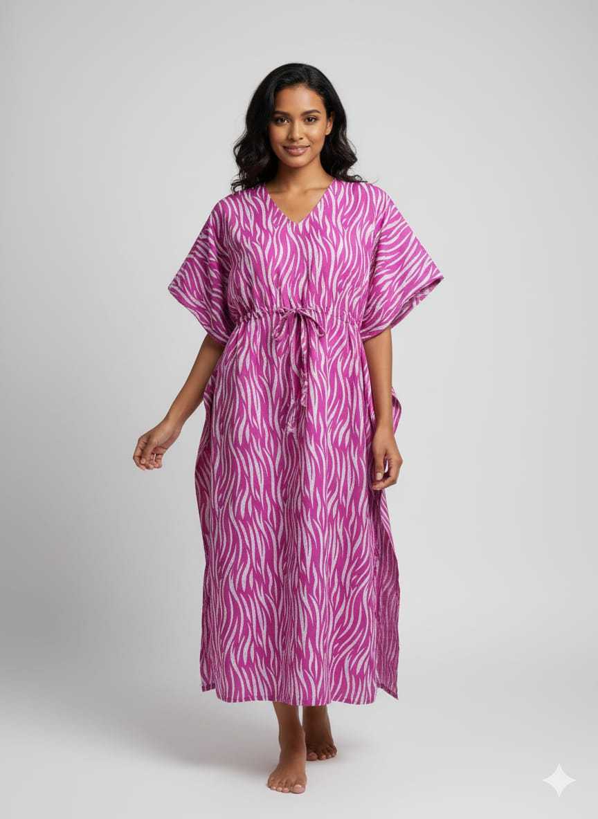 Ynf Pure Cotton KESH585 173 Suits & Dresses Western Wears Wholesale Casual Dresses Kaftan Dresses Night Wear Manufacturer- Kapda Export