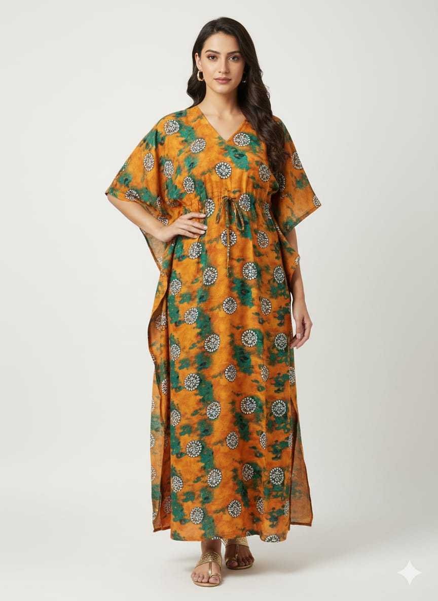 Ynf Pure Cotton KESH585 173 Suits & Dresses Western Wears Wholesale Casual Dresses Kaftan Dresses Night Wear Manufacturer- Kapda Export