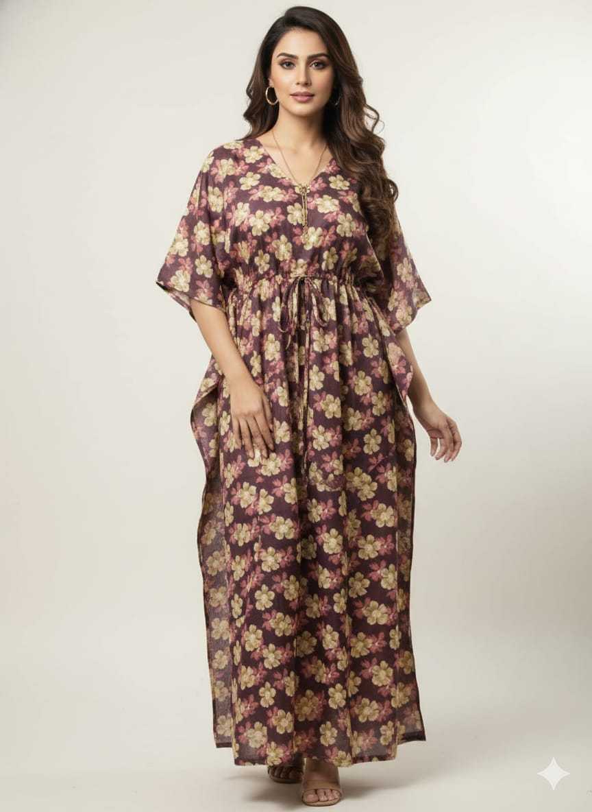 Ynf Pure Cotton KESH585 173 Suits & Dresses Western Wears Wholesale Casual Dresses Kaftan Dresses Night Wear Manufacturer- Kapda Export