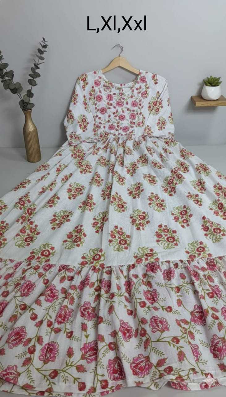 Ynf Pure Cotton KESH585 174 Suits & Dresses Western Wears Wholesale Maxi Dresses A-Line Dresses Cotton Dresses Manufacturer- Kapda Export