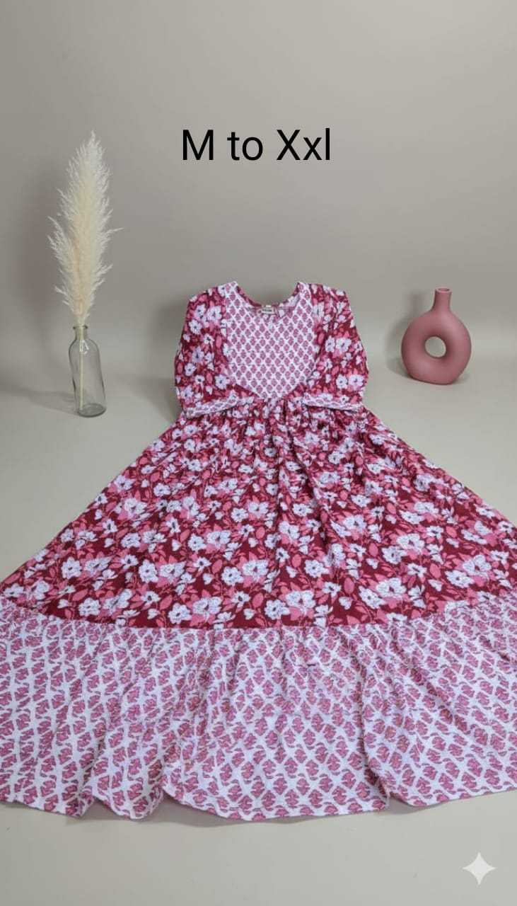 Ynf Pure Cotton KESH585 174 Suits & Dresses Western Wears Wholesale Maxi Dresses A-Line Dresses Cotton Dresses Manufacturer- Kapda Export