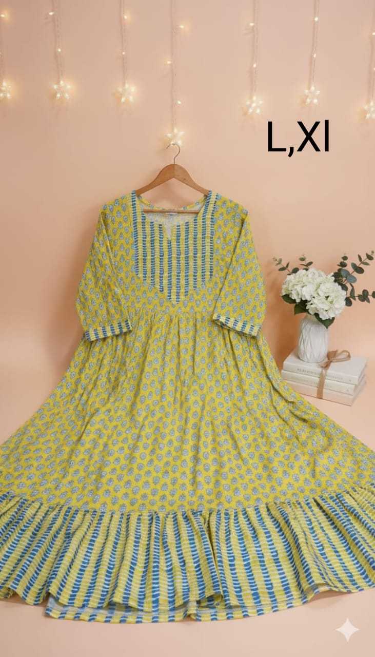 Ynf Pure Cotton KESH585 174 Suits & Dresses Western Wears Wholesale Maxi Dresses A-Line Dresses Cotton Dresses Manufacturer- Kapda Export