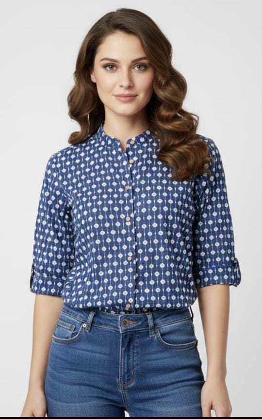 Ynf Pure Cotton KESH585 182 Suits & Dresses Western Wears Festive Collections Wholesale Tops Women Shirts Manufacturer- Kapda Export